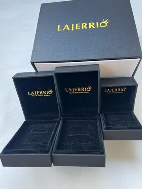 Black Velvet Jewelry Box Set - Ring & Earring Organizers